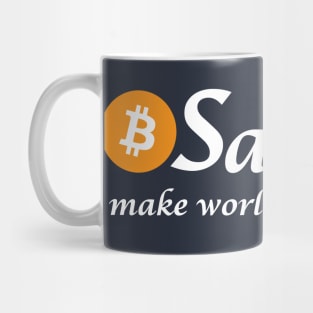 Satoshi Make World Better Place Mug